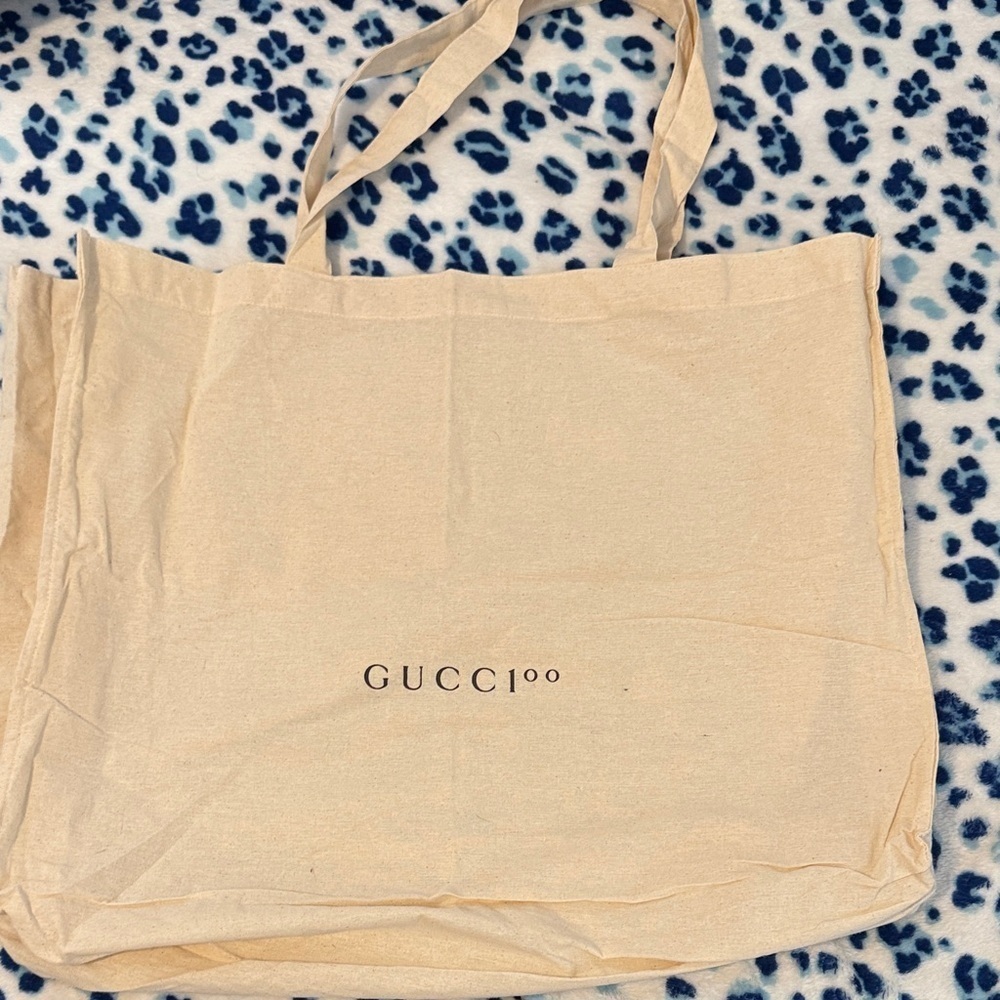 Gucci Cream Cotton Tote bag